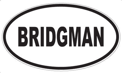 BRIDGMAN - Oval Magnet