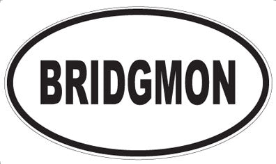 BRIDGMON - Oval Magnet