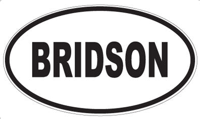 BRIDSON - Oval Magnet
