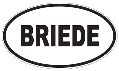 BRIEDE - Oval Magnet