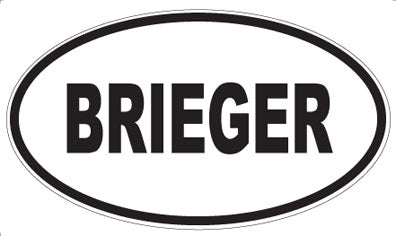 BRIEGER - Oval Magnet