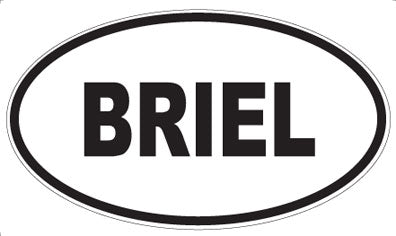BRIEL - Oval Magnet
