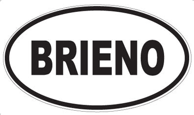 BRIENO - Oval Magnet