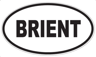 BRIENT - Oval Magnet