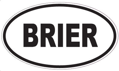 BRIER - Oval Sticker