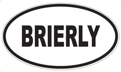 BRIERLY - Oval Magnet