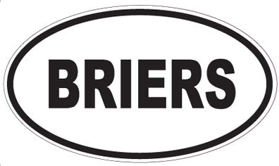 BRIERS - Oval Sticker