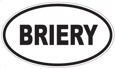 BRIERY - Oval Sticker