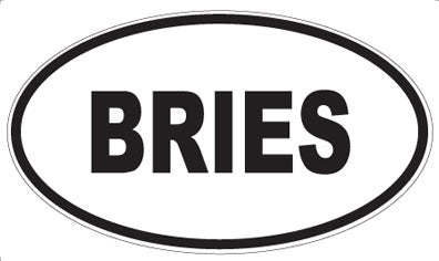 BRIES - Oval Magnet