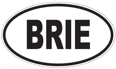 BRIE - Oval Sticker