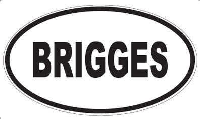 BRIGGES - Oval Magnet