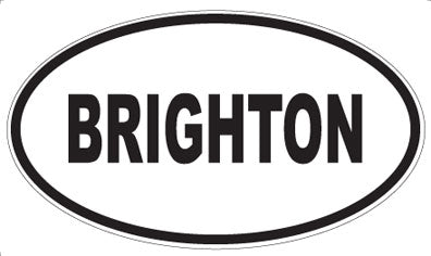 BRIGHTON - Oval Magnet