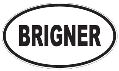 BRIGNER - Oval Magnet