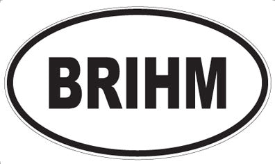 BRIHM - Oval Magnet