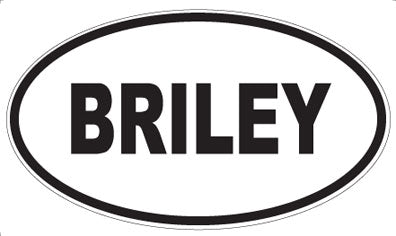 BRILEY - Oval Magnet