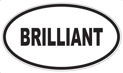 BRILLIANT - Oval Magnet