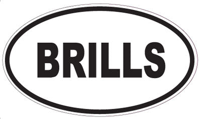 BRILLS - Oval Sticker