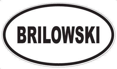 BRILOWSKI - Oval Magnet