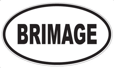 BRIMAGE - Oval Magnet
