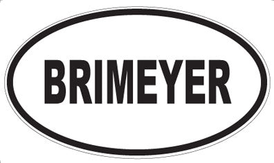 BRIMEYER - Oval Magnet