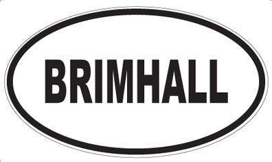 BRIMHALL - Oval Magnet