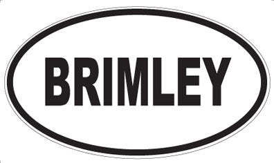 BRIMLEY - Oval Magnet