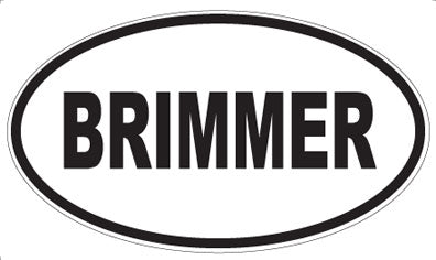 BRIMMER - Oval Magnet