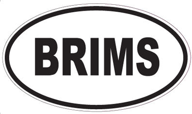 BRIMS - Oval Magnet