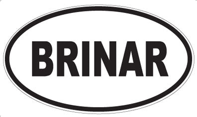 BRINAR - Oval Magnet