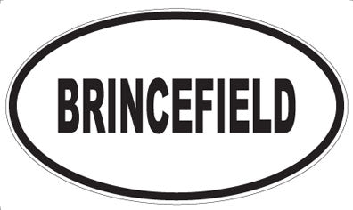 BRINCEFIELD - Oval Magnet