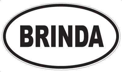 BRINDA - Oval Magnet