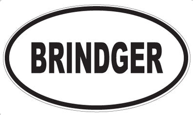 BRINDGER - Oval Magnet