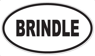BRINDLE - Oval Magnet