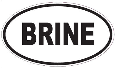 BRINE - Oval Sticker