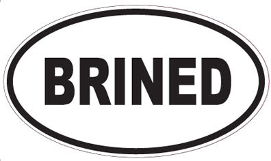 BRINED - Oval Sticker