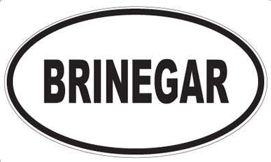 BRINEGAR - Oval Magnet