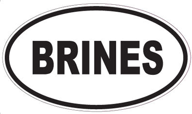 BRINES - Oval Sticker
