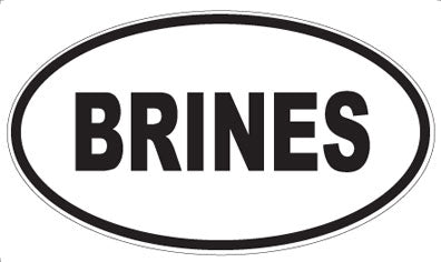 BRINES - Oval Magnet