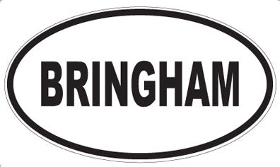 BRINGHAM - Oval Magnet