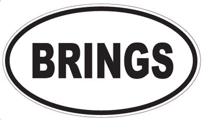 BRINGS - Oval Sticker