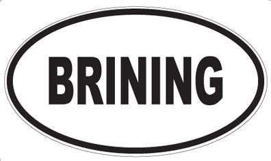 BRINING - Oval Magnet