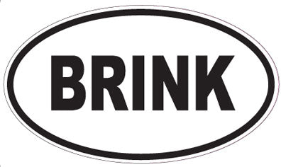 BRINK - Oval Sticker