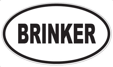 BRINKER - Oval Magnet