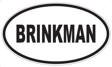 BRINKMAN - Oval Magnet