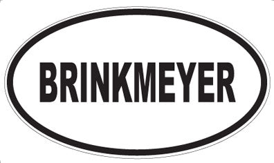 BRINKMEYER - Oval Magnet