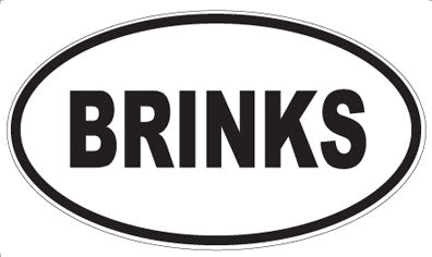BRINKS - Oval Magnet