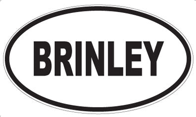 BRINLEY - Oval Magnet