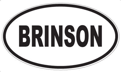 BRINSON - Oval Magnet