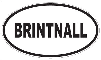 BRINTNALL - Oval Magnet