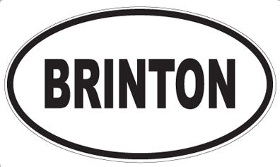 BRINTON - Oval Magnet